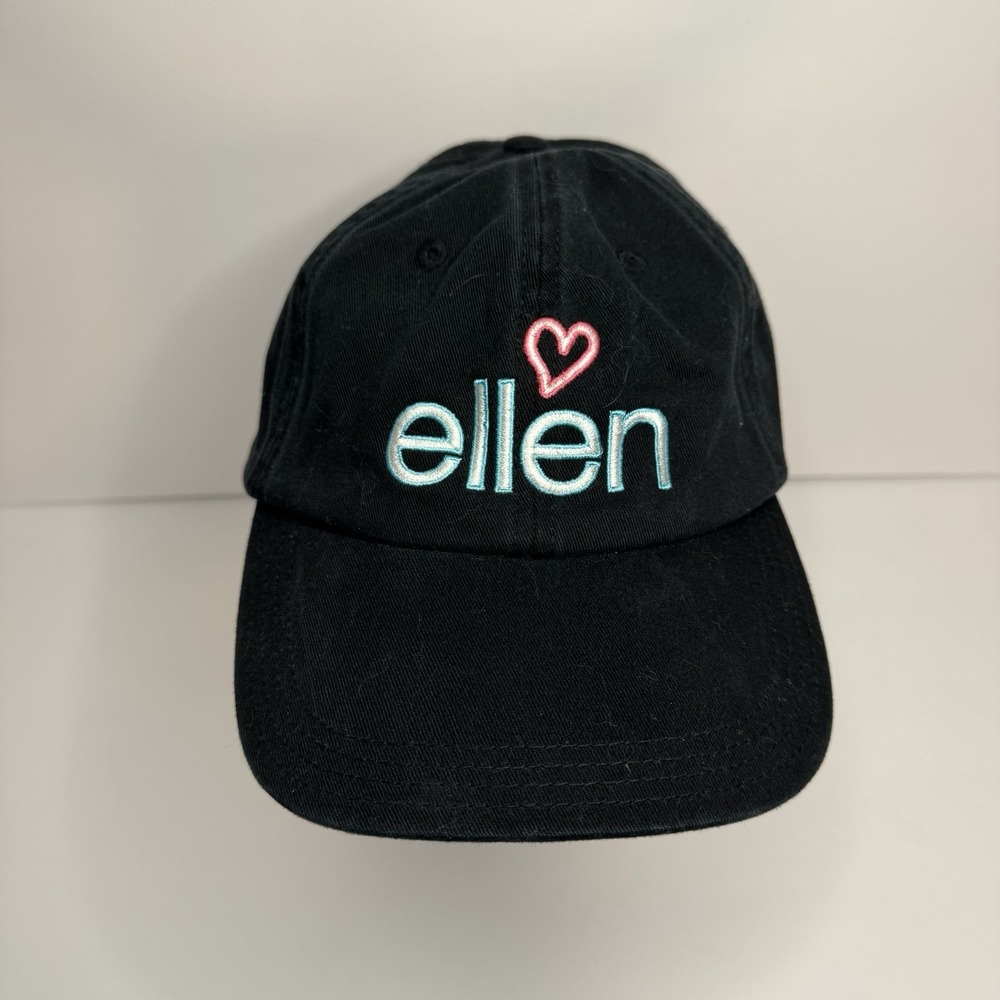 The Ellen Degeneres Show Black‎ Baseball Cap Logo On Front Embroidered
